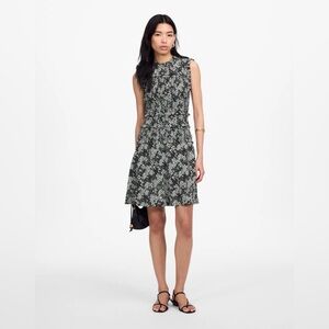 🆕 Madewell Smocked Crewneck Mini Dress in Floral